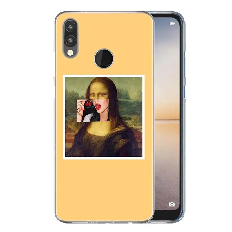 Забавный художественный чехол Mona Lisa для huawei P20 P Smart Nova 3i 4 P8 P9 mini P30 lite Pro силиконовый мягкий ТПУ чехол для телефона - Цвет: 08