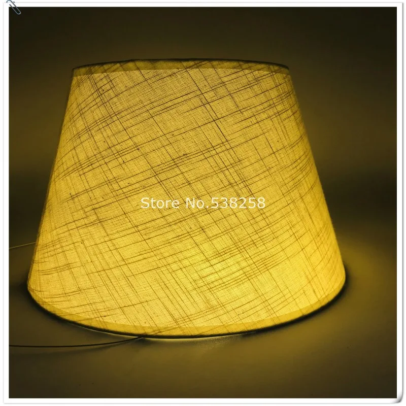 E27 арт-деко абажур для настольных ламп ПВХ бежевая ткань абажур круглый абажур современный стиль крышка лампы для настольной лампы