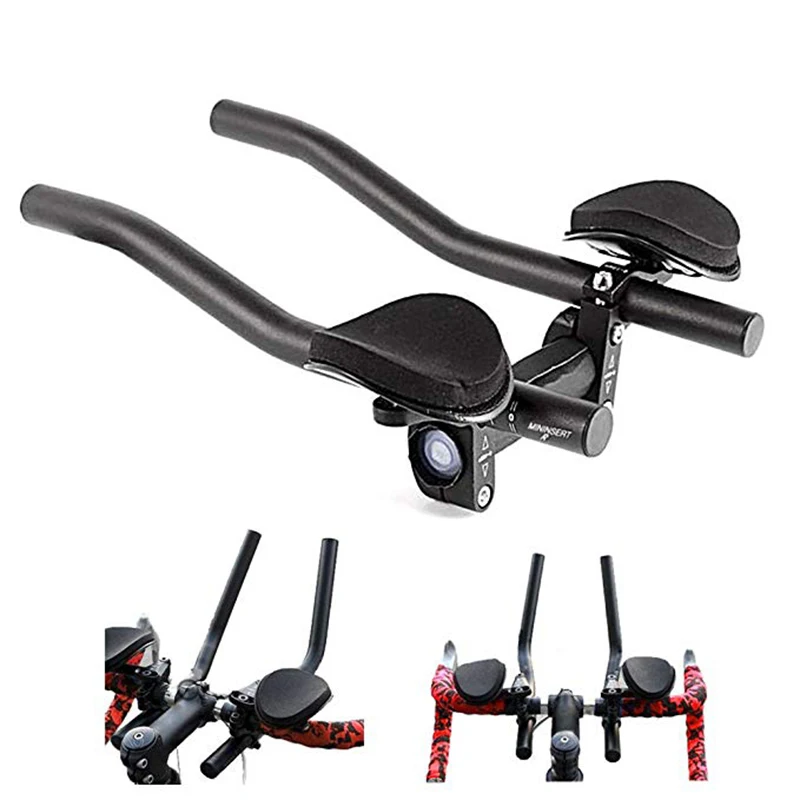 

Cycling Bars Bike Rest Handlebar Bicycle TT Handlebar Bike Bars Mountain Road Bike Long Distance Riding Bicycle Aerobars Moutain
