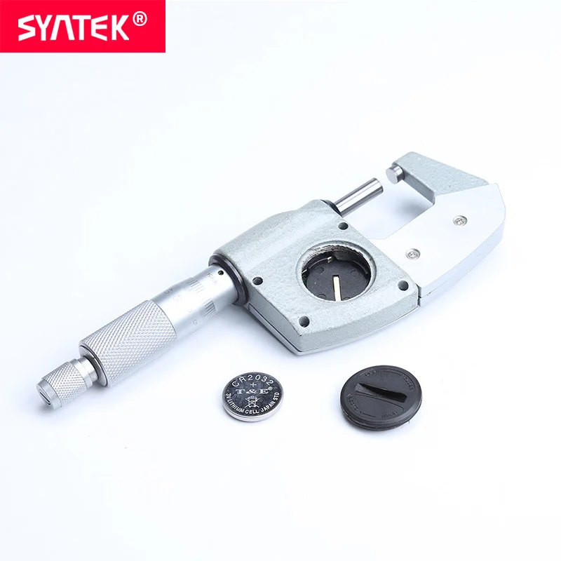Маслонепроницаемый Электронный микрометр Syntek 0 001 мм IP65 25 калибр из АБС пластика