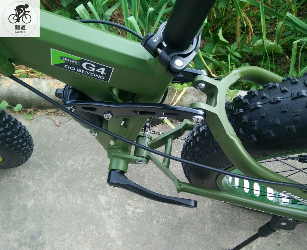 Clearance Kalosse Folding aluminum  frame   Snow/beach   folding bicycle  26*4.0 inch   21/24/27/30 speed  26*17inch  mountain bicycle 7