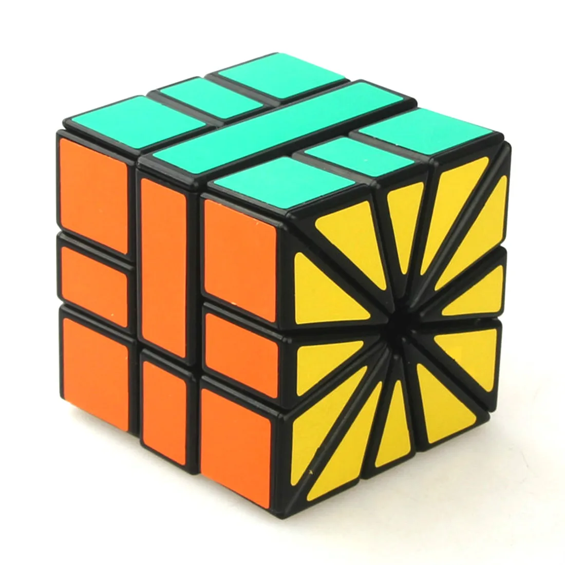 Кубик cubetвит необычной формы черный и белый квадрат II SQ2 3x3x3 скоростной кубик