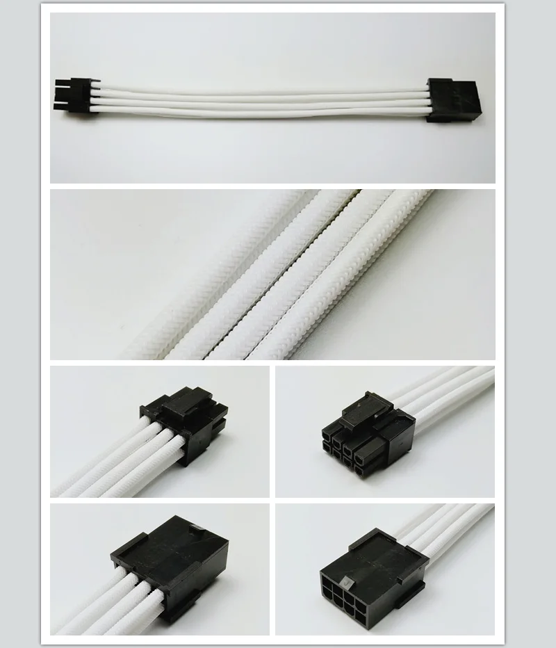 WinfMOD PCI E 8PIN Женский к мужскому 6 + 2Pin 18AWG PSU удлинитель/кабель с