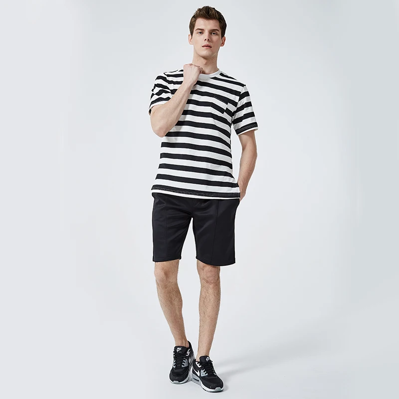 Shirt+Solid Shorts Men's Tracksuits 