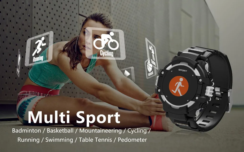 Outdoor GPS Smart Watch Bluetooth Smartwatch Multi Sports Heart Rate Thermometer Fitness Tracker for Huawei Honor 9i Play 10 V10