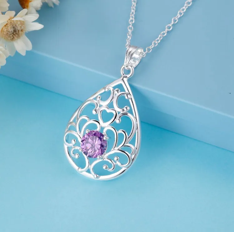 Ожерелье женское с серебряным покрытием высокое качество 3 цвета WN1954|f pendant|jewelry