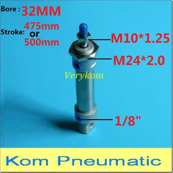 

MA 32*500 32X500 Double Acting Pneumatic Stainless Air Mini Cylinder 32mm Bore 500mm Stroke Piston 1/8" BSP MA32-500S MA32X500S