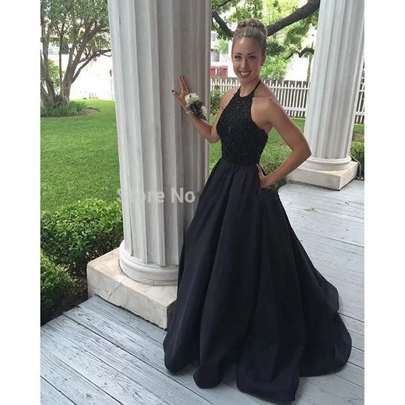black gown with pockets