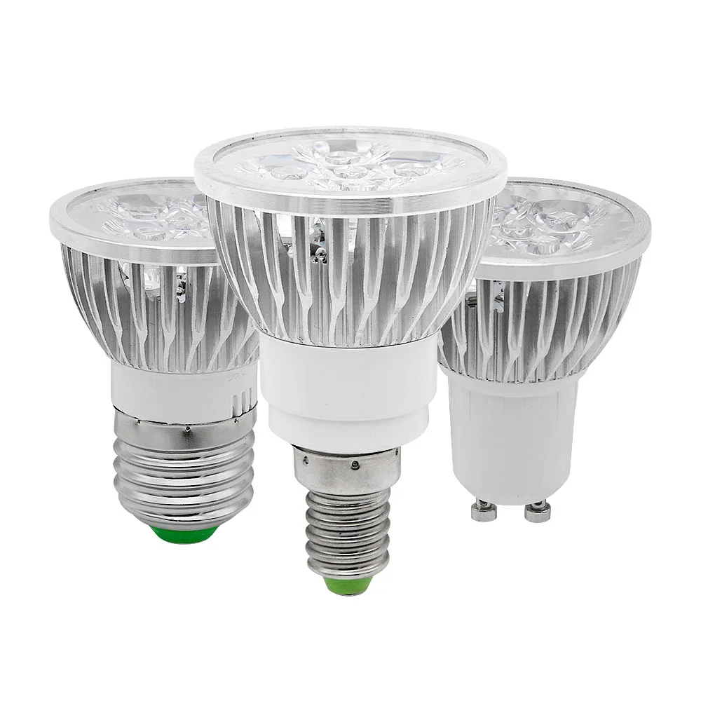 

E14 E27 GU10 Full spectrum LED Grow light 12w 15w bulb AC85-265V For Plants Vegs Hydroponic System