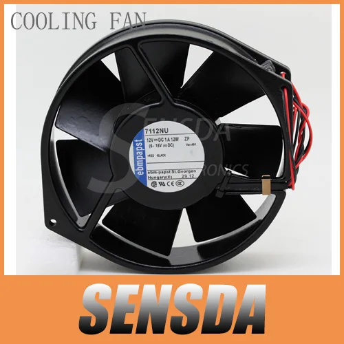 

PAPST All metal original EBMPAPST 7112NU 17CM 17038 DC 12V 12W high temperature cooling fans