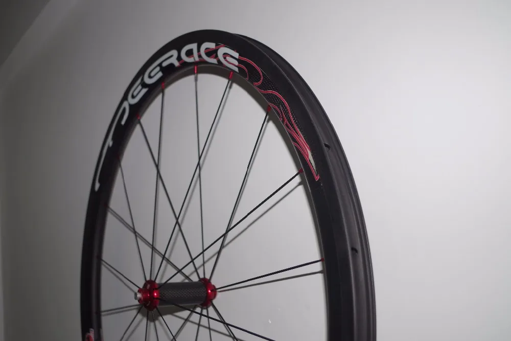 40mm aero carbon wheelset tubeless clincher