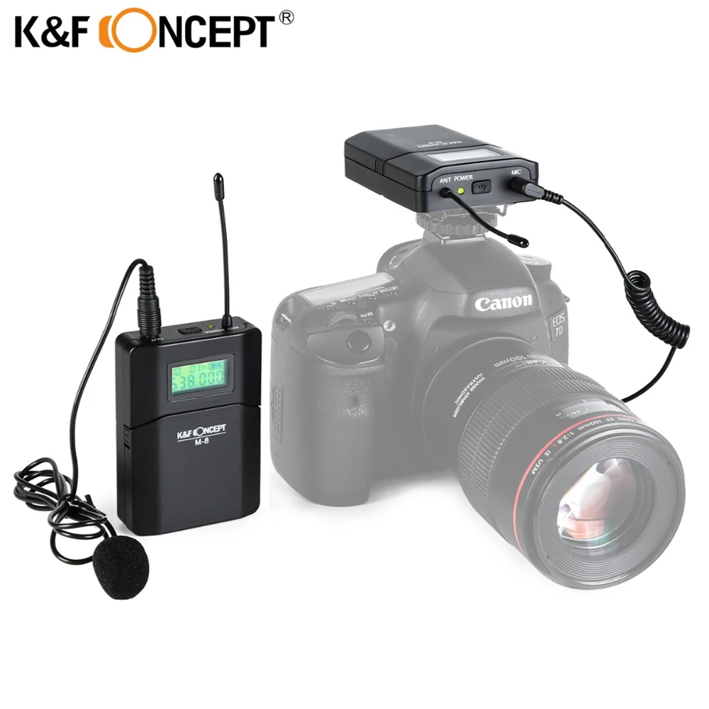 K&F CONCEPT M-8 Camera Microphone Wireless