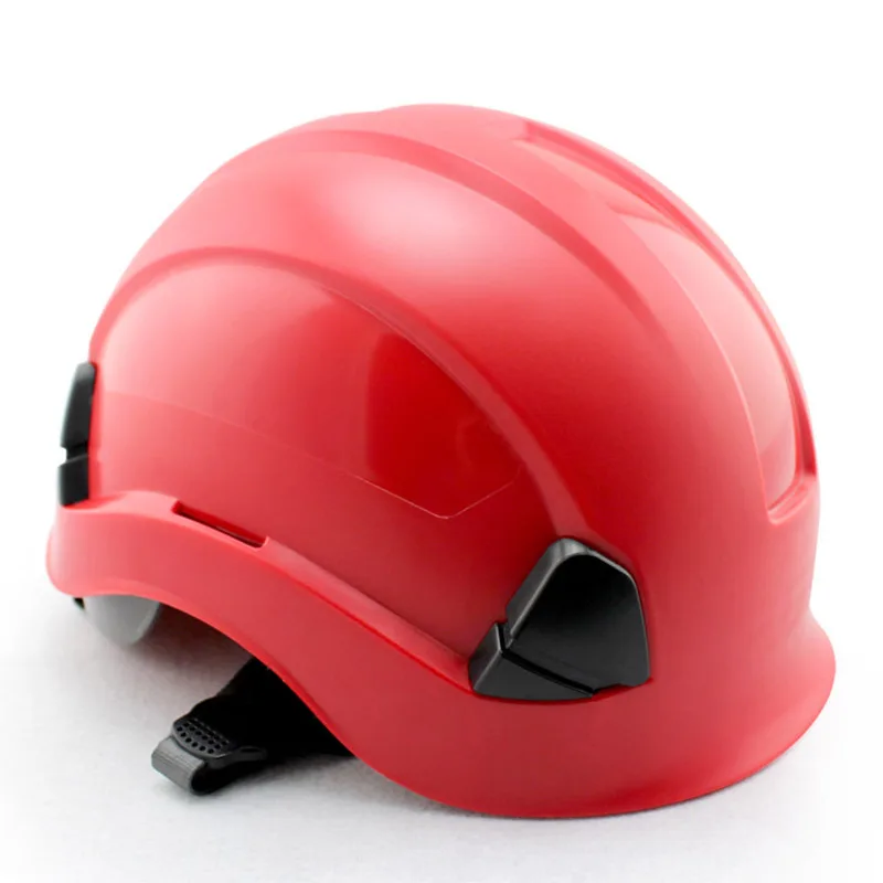 Защитный шлем конструкция жесткая шляпа Высокое качество ABS защитные шлемы Рабочая крышка дышащий инженерный мощный спасательный шлем - Цвет: Красный