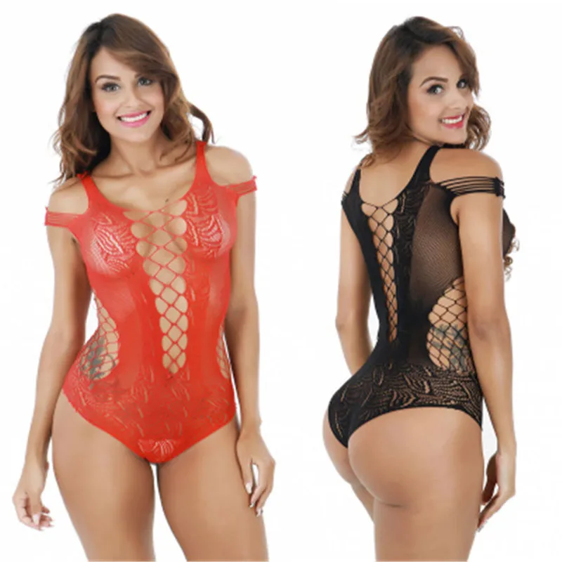 

Sexy Lingerie Fishnet Women Sleepwear G-String See-through Babydolls Nightwear