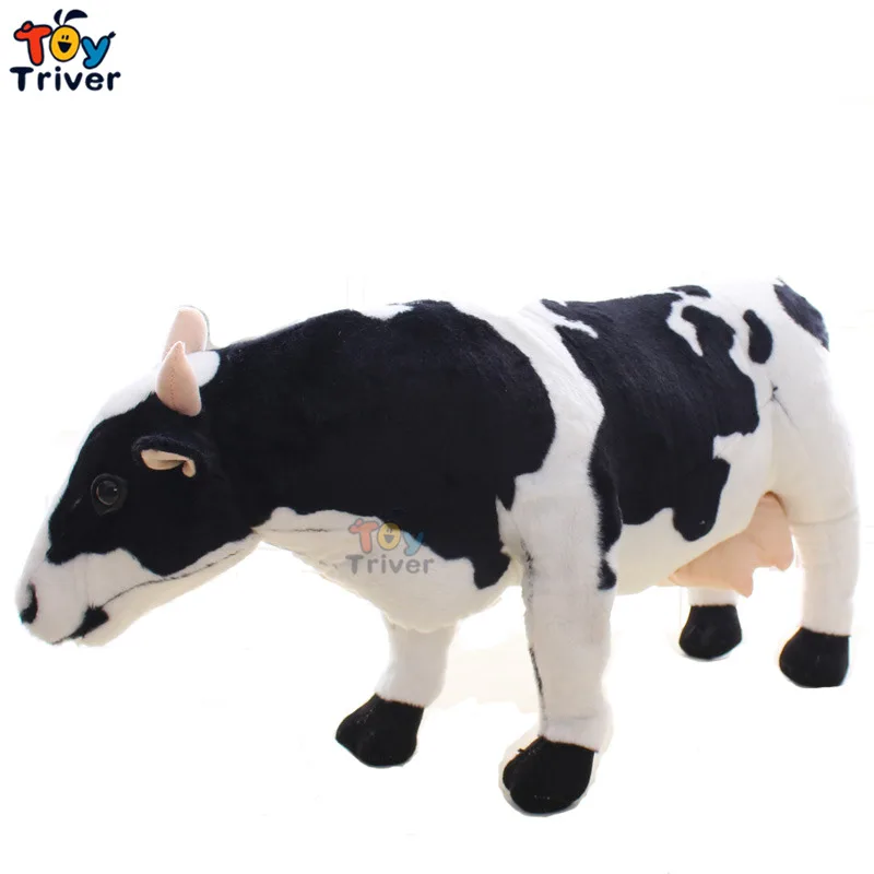 Креативная имитация плюшевого молочного молока корова скот игрушка мягкие игрушечные животные детские куклы для малышей подарок на день рождения украшение для дома магазина Triver