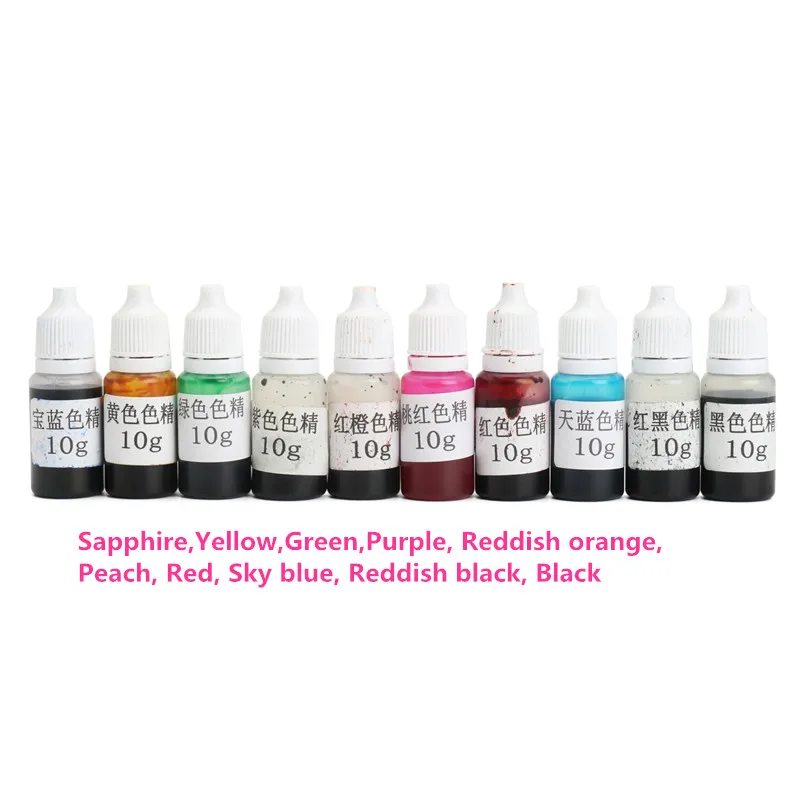 

KiWarm 10Pcs Epoxy Resin Pigment UV Resin Coloring Dye Colorant Resin Pigment DIY Handmade Art Crafts Supplies
