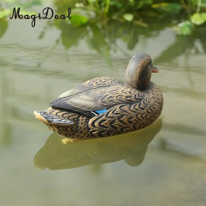 MagiDeal Floating Plastic Mallard Duck Decoy Deadly Hunting Fishing Lure Decoy Hen for Outdooe Camping Hunting Fishing Access