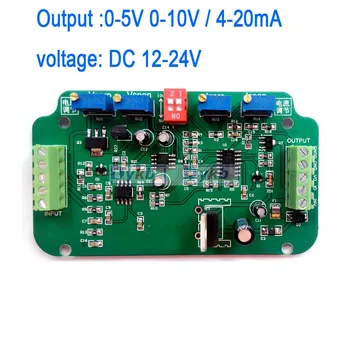 

0-5V 0-10V 4-20MA Load Cell sensor Amplifier Weighing Transmitter voltage current converter Working voltage: DC 12-24V