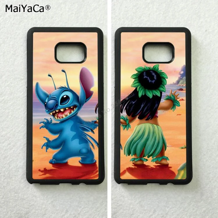 

stitch girl love pair best friends BFF TPU phone cases for samsung s6 edge plus s7 edge s8 s9 plus s10 plus lite e note8 note9