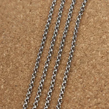 

2 meters/pack 2/2.5/3/4/5mm Women Men's Chain Necklace Bulk Jump Rings Chains for DIY jewelry Necklace Making Materials F2243