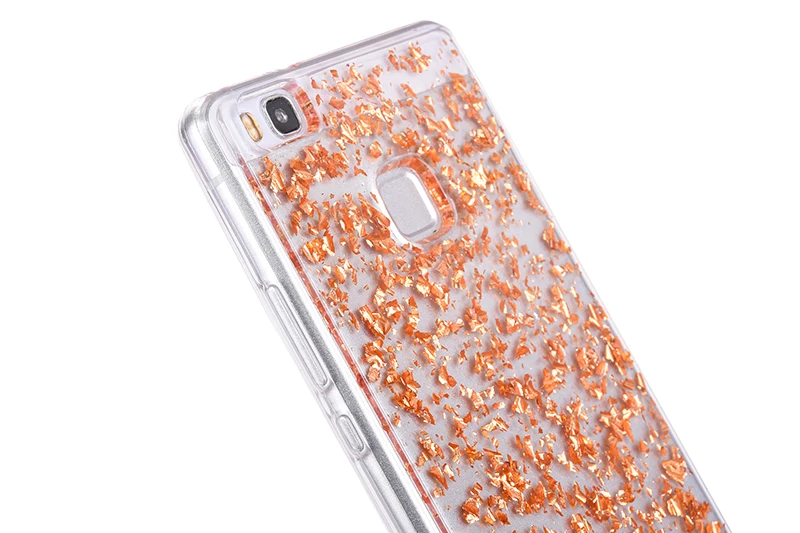 Glitter shining flakes silicone case huawei P9 Lite,P10 Lite (18)