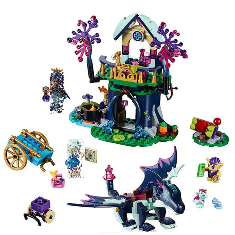 

Bela 10697 Fairy Elves The Dragon Rosalyn Healing Hideout Building Blocks Compatible LegoINGlys Friends 41187 Toys For Girl