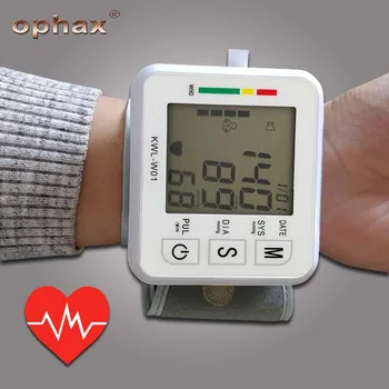 

OPHAX Digital Automatic Wrist Sphygmomanometer Blood Pressure Meter Monitor Pulse Oximeter Heart Rate Pulse Portable Tonometer