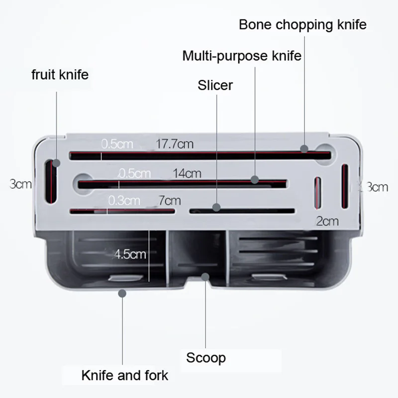 Для домашнего использования кухонный инструмент нож ложка палочки вилка многофункциональный ящик для хранения стойка для столовых приборов пластиковый держатель для кухонной столешницы