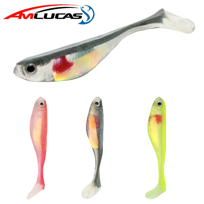 Amlucas 5 unids/lote 90mm 5,3g de cebo de pesca señuelo Minnow de silicona Swimbait bajo Shad Manual pesca Wobblers pesca WE271 Amlucas 5 unids/lote 90mm 5,3g de cebo de pesca señuelo Minnow de silicona Swimbait bajo Shad Manual pesca Wobblers pesca WE271