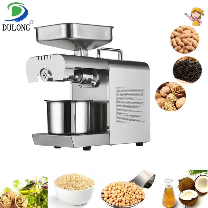 

High quality home oil press machine sesame walnut oil processing machine coconut peanut extraction machine superb craftsmanship