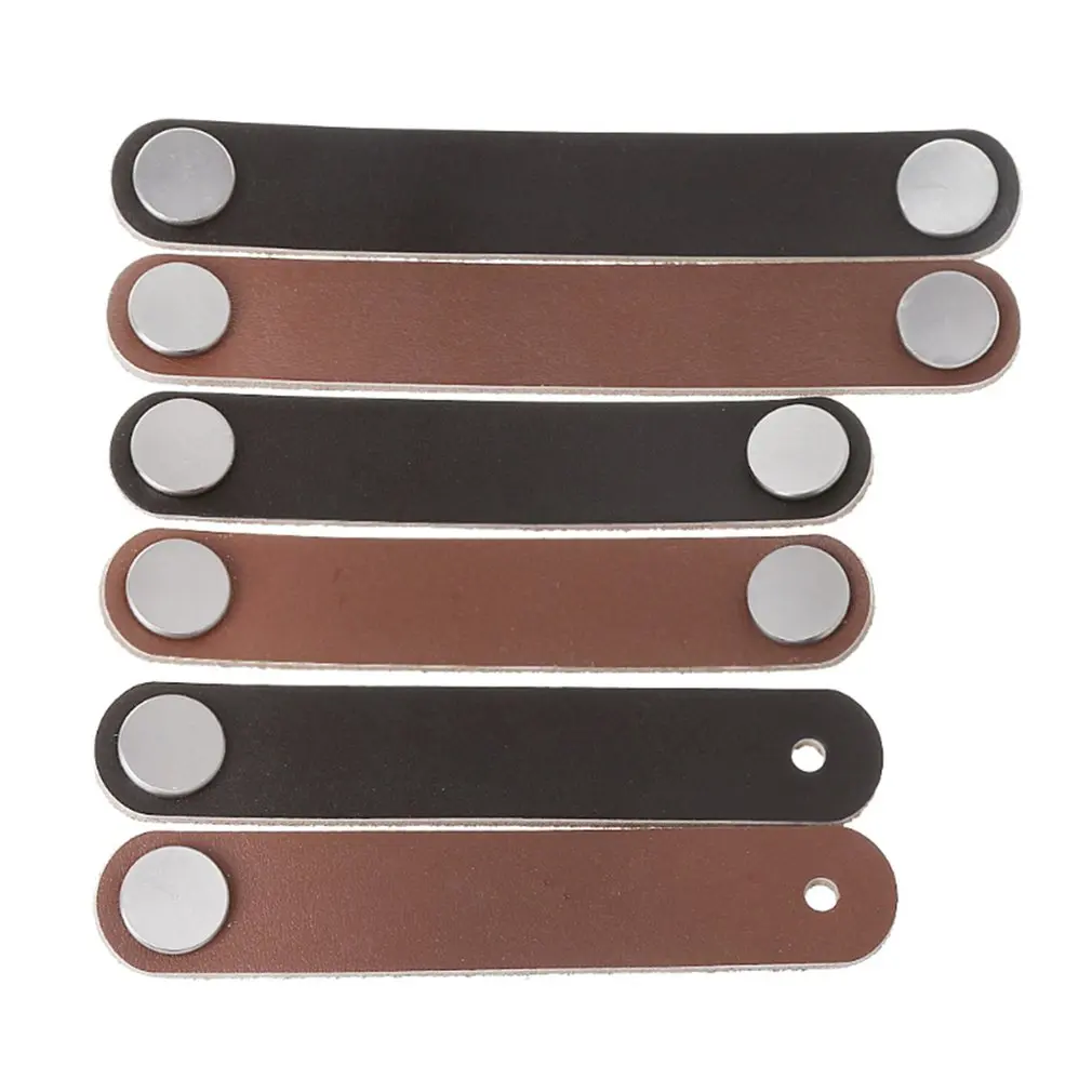 

PU Leather Cabinet Handle Soft Drawer Door Dresser Furniture Knobs Hardware Single Hole/96mm/128mm Cabinet Handle