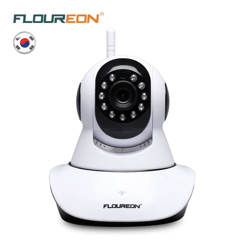 Floureon 720 P Беспроводной ip-камера 1.0MP WLAN H.264 видеонаблюдения Pan/плитка ночного видения Wi-Fi камера Видеоняни и радионяни 2 варианта видеокамера