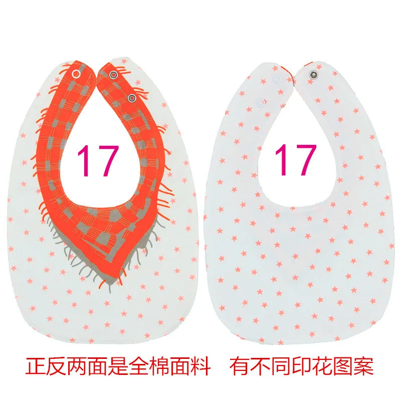 Adjustable Baby Bibs EVA Plastic Waterproof Lunch Feeding Bibs Baby Cartoon Feeding Cloth Children Baby Apron Babador de bebe - Цвет: 17