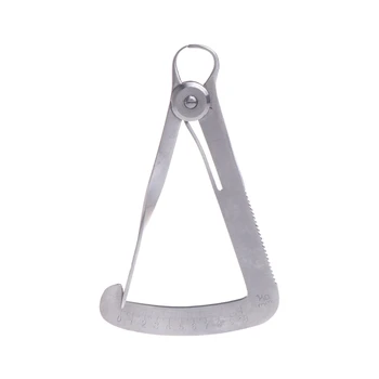 

Stainless Steel Mouth Laboratory Clamp Ruler Thickness Measure Jewelry Tweezers W2952001
