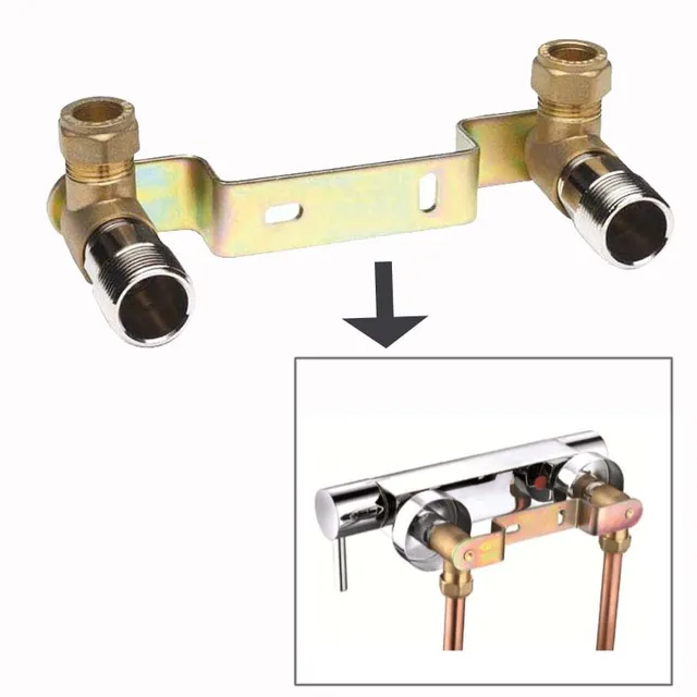 Shower mixer bar valve concealed fixing fitting kit p Wall plate kit