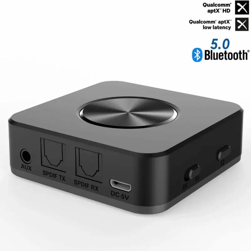 Bluetooth 5,0 передатчик приемник 2 в 1 беспроводной APTX HD низкая задержка A2DP Музыка оптический SPDIF Aux RCA 3,5 мм стерео аудио адаптация