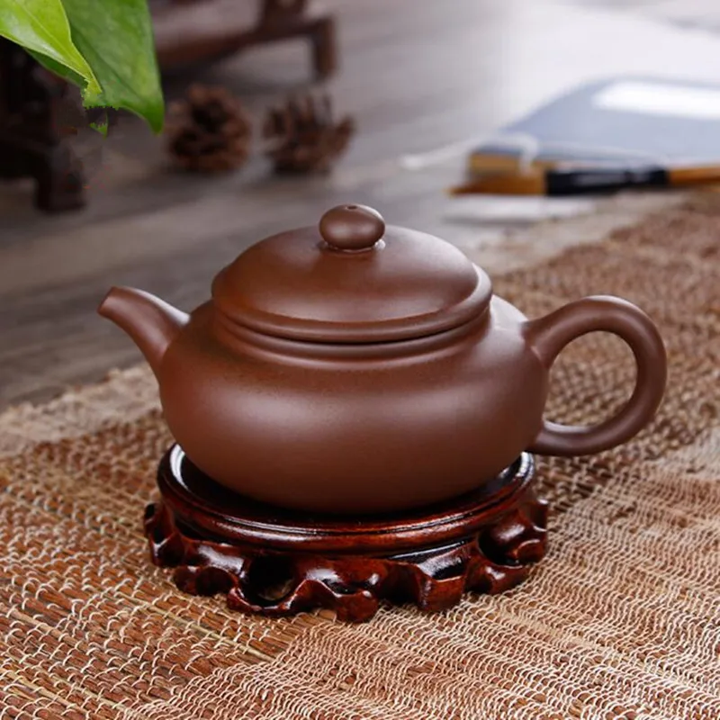 

Yixing genuine famous teapot Stone scoop antique beauty pot Full handmade ore Zhu mud small teapot Drop Shipping