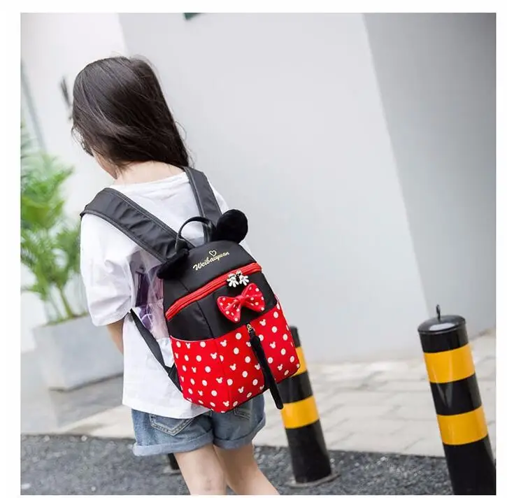 Новая модная детская школьная сумка для детского сада для мальчиков и девочек 3-6 лет, рюкзак, милые детские мини-Школьные сумки с Микки
