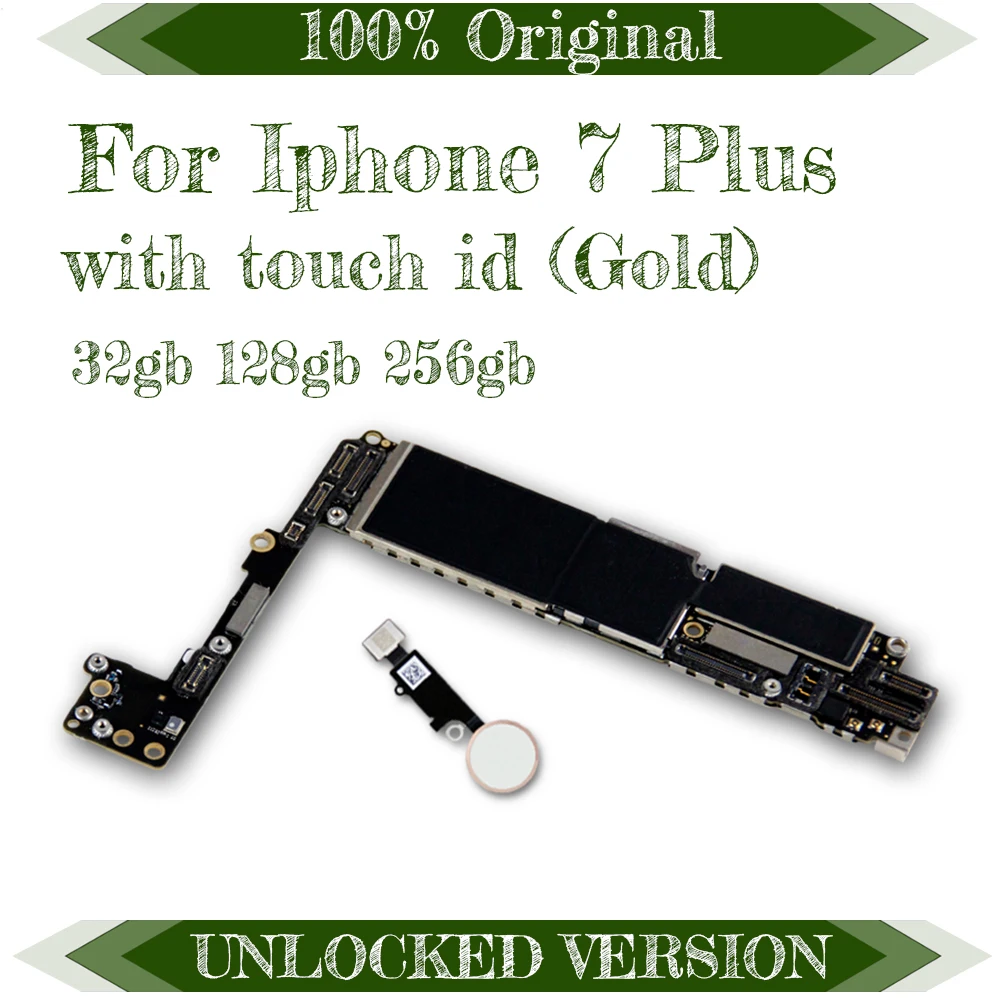 Для iphone 7 plus, материнская плата с IOS, оригинальная разблокировка Icloud для iphone 7, 5,5 дюймов, материнская плата с чипами