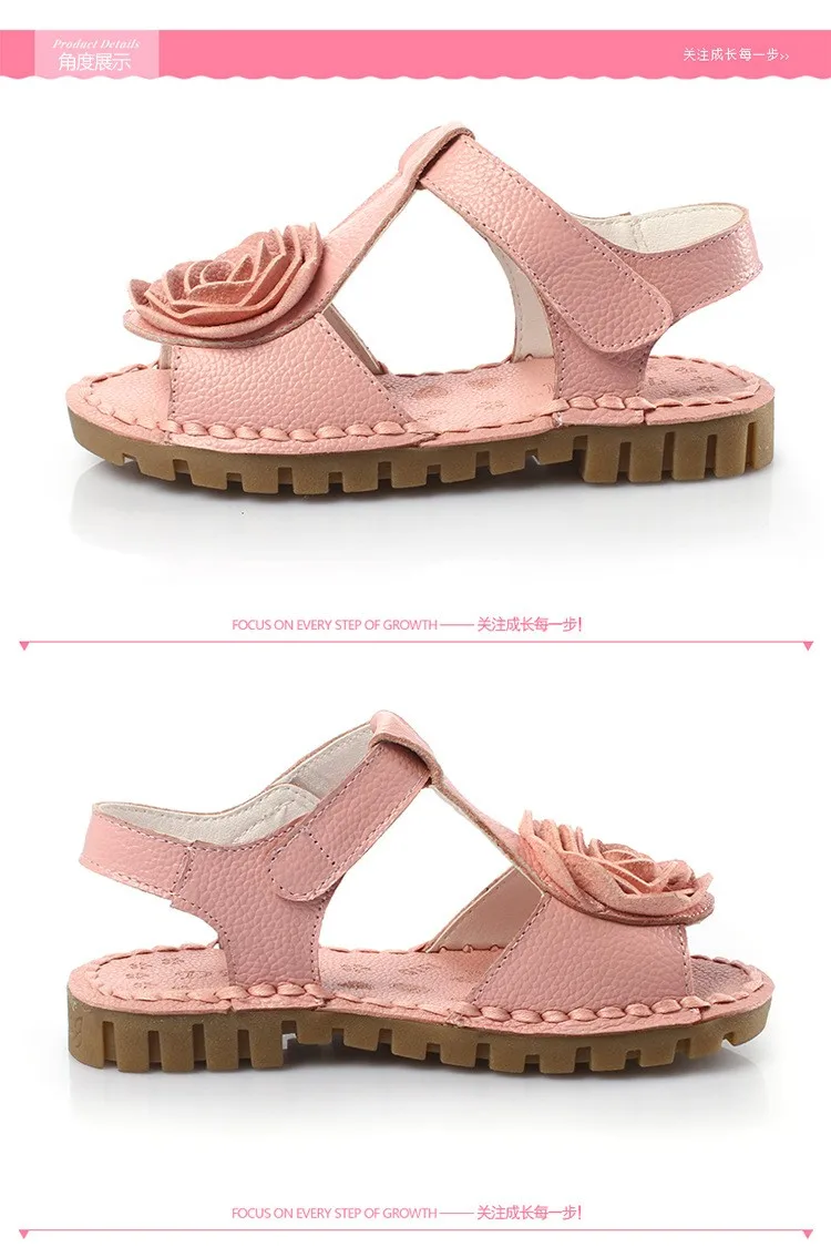 QGXSSHI Лето г. обувь из натуральной кожи для девочек, детская обувь для девочек с цветочным рисунком детские туфли на каждый день для малышей, обувь для девочек, туфли в стиле «Принцесса»