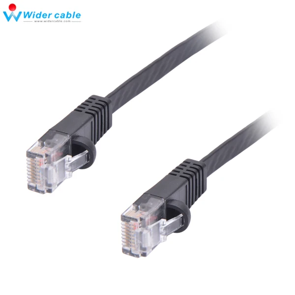 Высокопроизводительный кабель Fluke UTP Ethernet сетевой патч корд Lan черный плоский CAT6 0