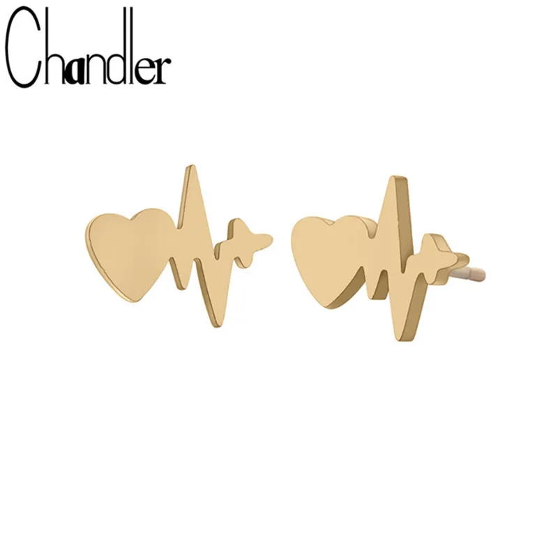 

Chandler Cute Small Love Lightning Stud Earrings 2019 Women Fashoin Earrings Stainless Steel Party Gifts boucle d'oreille
