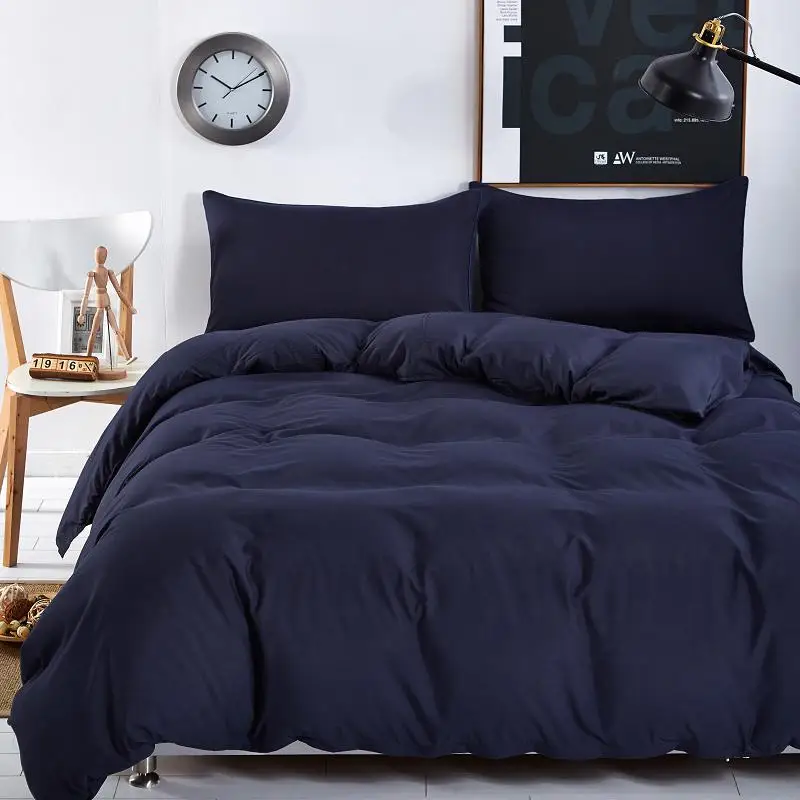 

New design, solid color design, 3/4 bedding sets of mattresses bedspread sets / flat / pillowcase Full/Queen/King/Super King siz