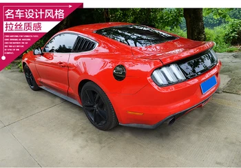 

Fit for FORD MUSTANG Oil tank cover plate Stainless steel wire drawing decorative exterior car stickers
