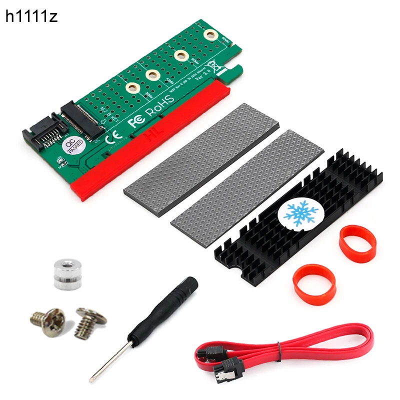 NGFF M.2 B Ключ SATA Bus SSD для SATA3 адаптер PCI Express x1 x4 x8 x16 слот кабель радиатор Suppor 2230 2242 2260 M2