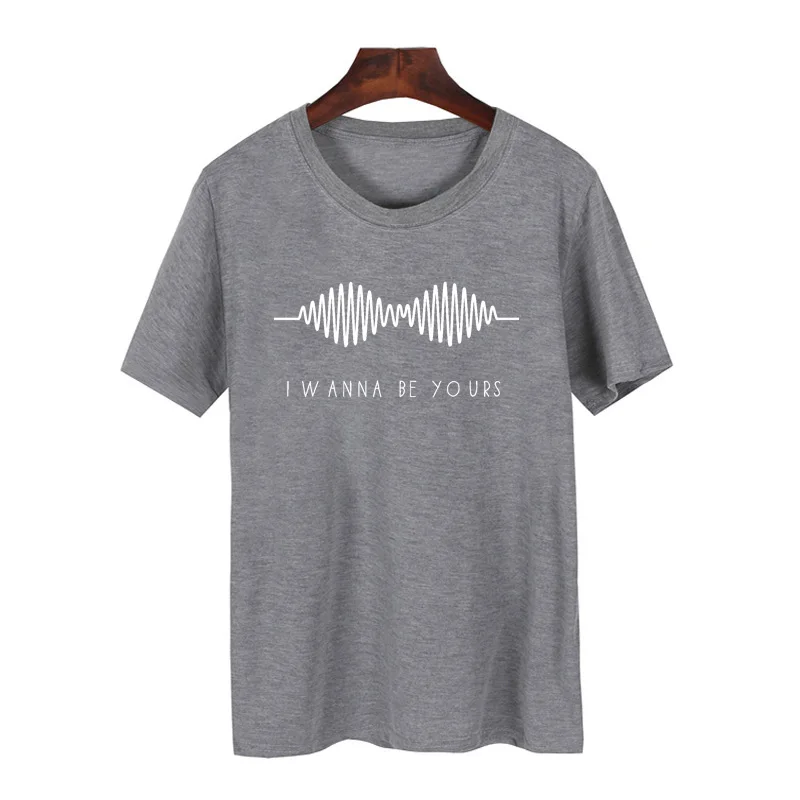 Arctic Monkeys футболка для женщин I Wanna Be Yours футболка рок-группа Летняя Повседневная футболка с коротким рукавом Hrajuku Graphic Tees