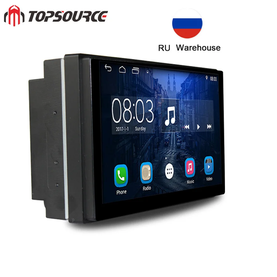 Perfect TOPSOURCE 7023 Universal 7 inch 2din  2 din Car Radio gps Anroid Autoradi0 player with rds bluetooth  For VW NISSAN TOYOTA HONDA 0