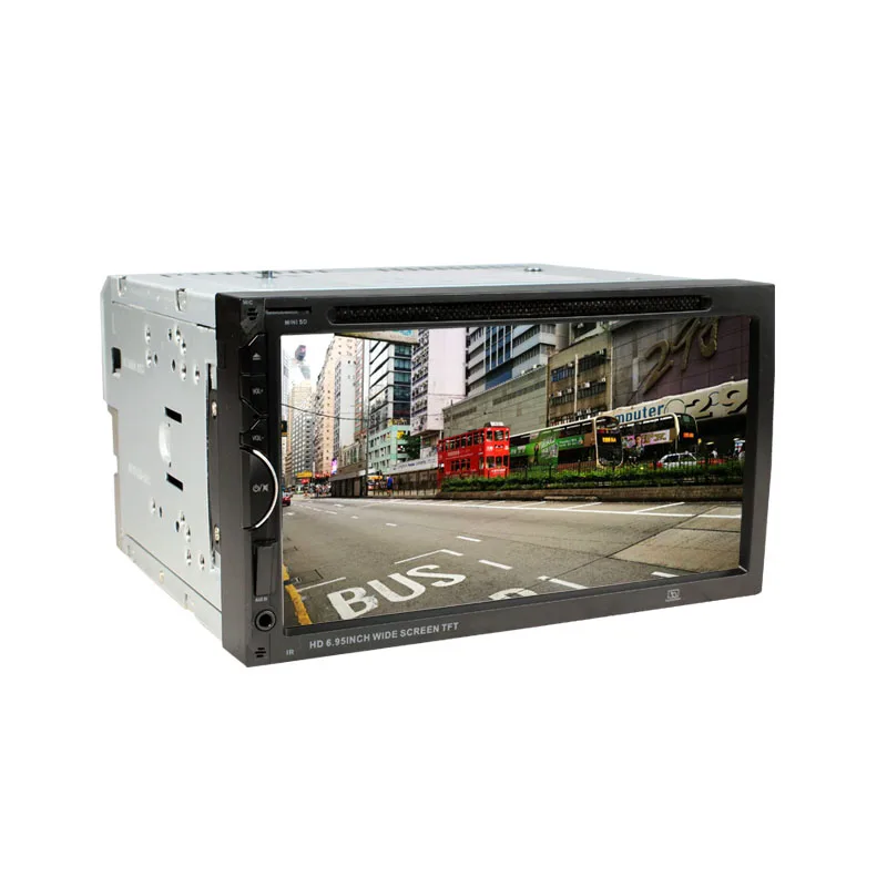 Универсальный сенсорный экран 6,9 дюймов двойной Din Автомобильный видео/Автомобильный плеер/Автомобильный dvd-плеер с USB/SD/DVD/CD/MMC FM BT передатчик SH6982