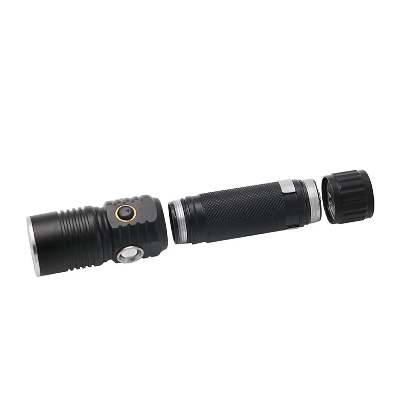 AIMIHUO Cree XML-T6 LED Flashlight USB Charging UV Flashlight Waterproof Light LED Torch T6 Lamp For Rechargeable 18650 Battery (9)