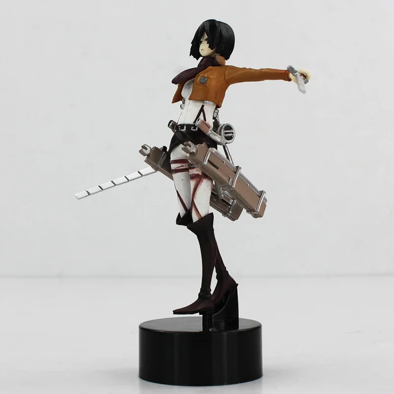 14 см Shingeki No Kyojin атака на Титанов Mikasa Ackerman фигурка кукла из ПВХ лучший подарок